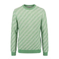 Green Linen Men Sweater