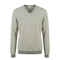 Green Cotton Men Sweater