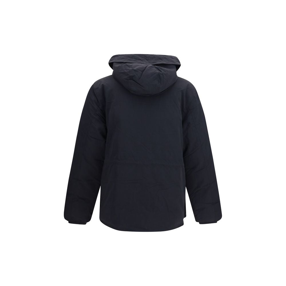 Black Recycled Polyamide Parka