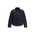 Blue Recycled Polyamide Full-Length Jacket