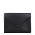 Black Leather Clutch Bag