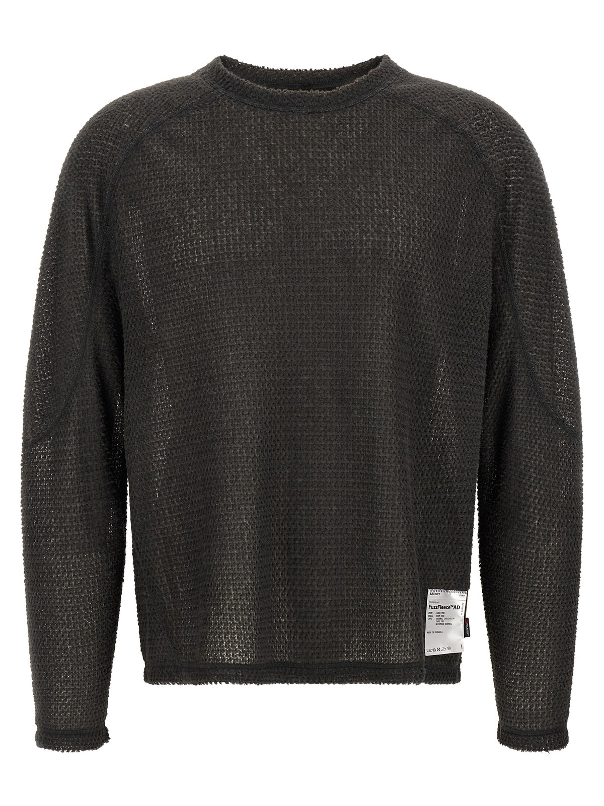 Gray Polyester Cardigan