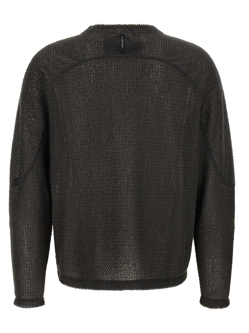 Gray Polyester Cardigan