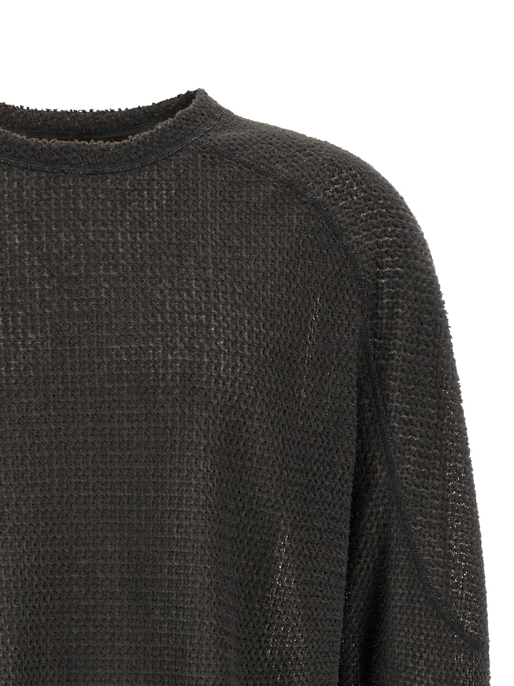 Gray Polyester Cardigan