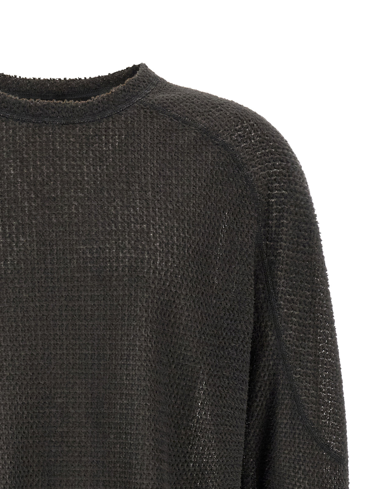 Gray Polyester Cardigan