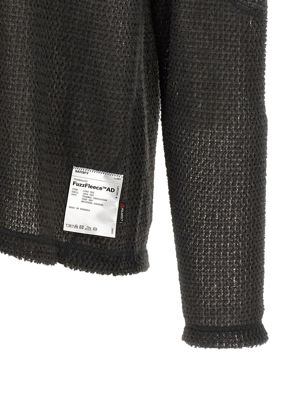 Gray Polyester Cardigan