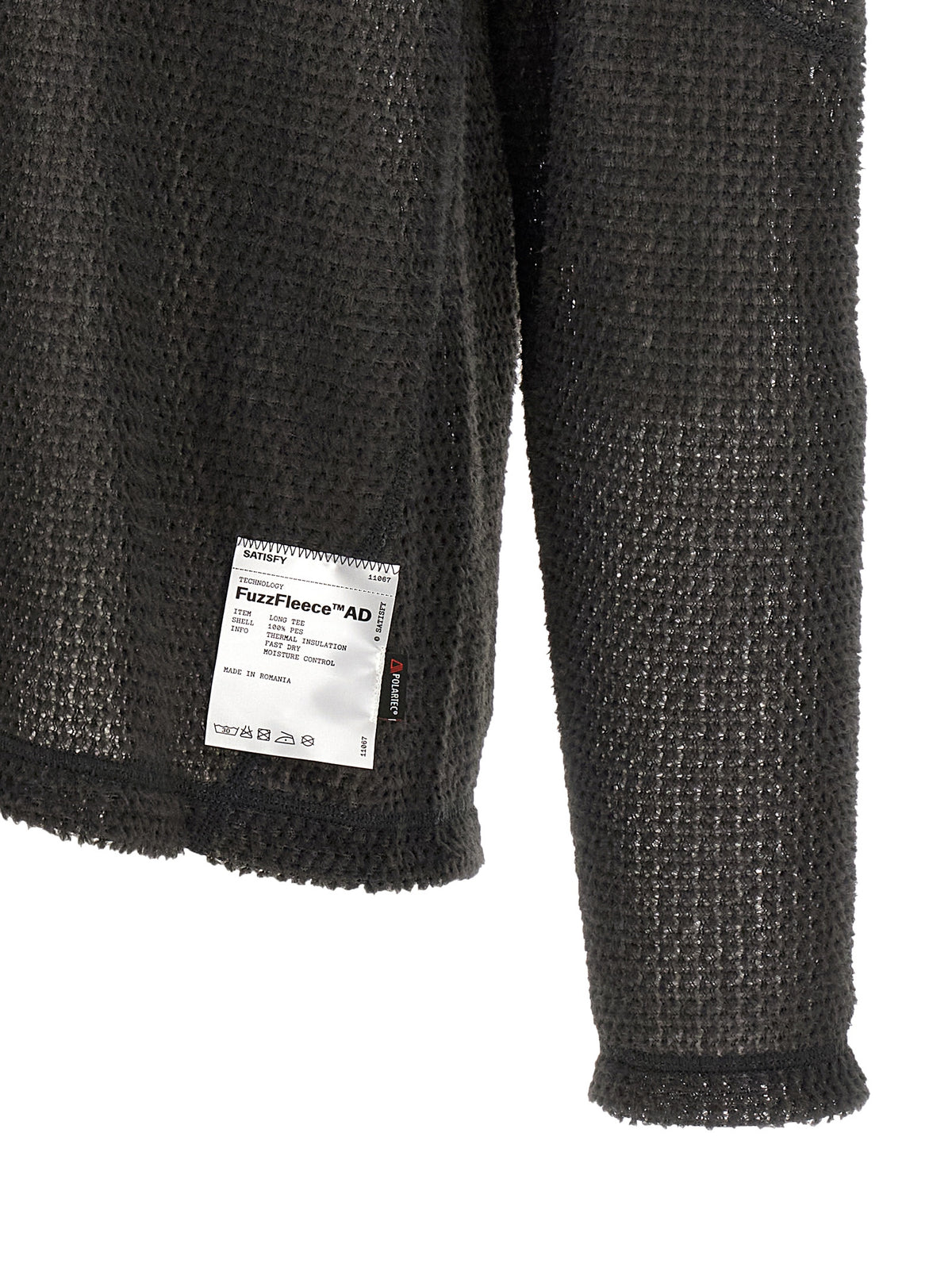 Gray Polyester Cardigan