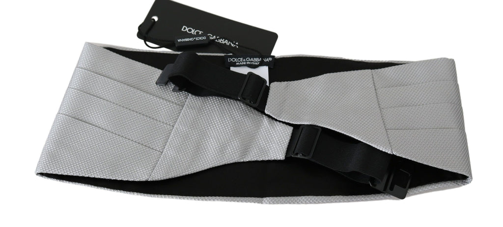 Dolce & Gabbana Grey Silk Cummerbund
