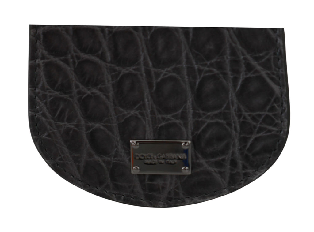 Dolce & Gabbana Grey Exotic Skin Pocket Condom Case
