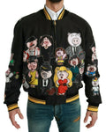Dolce & Gabbana Black Year of the Pig Bomber Jacket