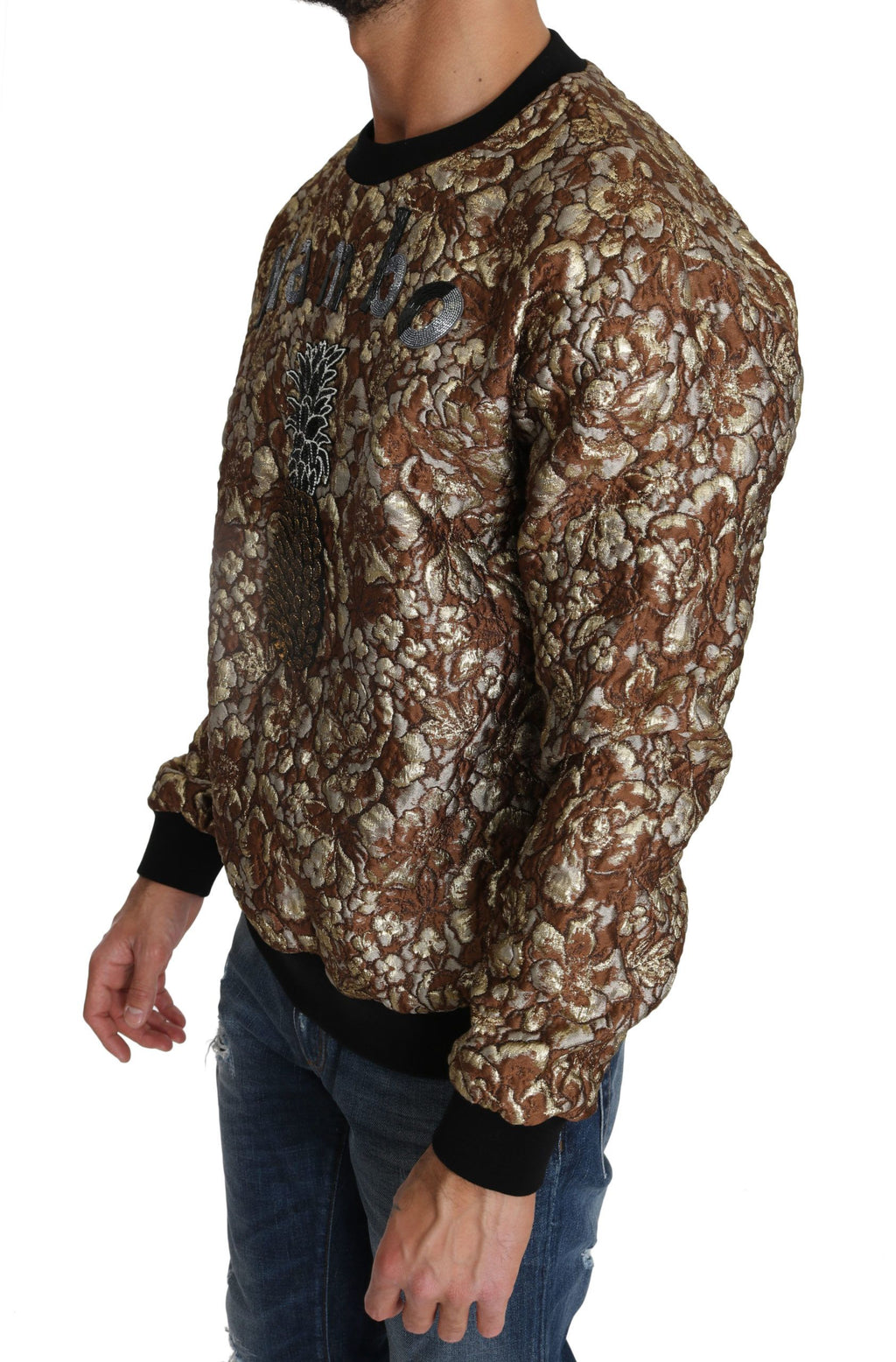 Dolce & Gabbana Multicolor Mambo Jacquard Pineapple Sweater