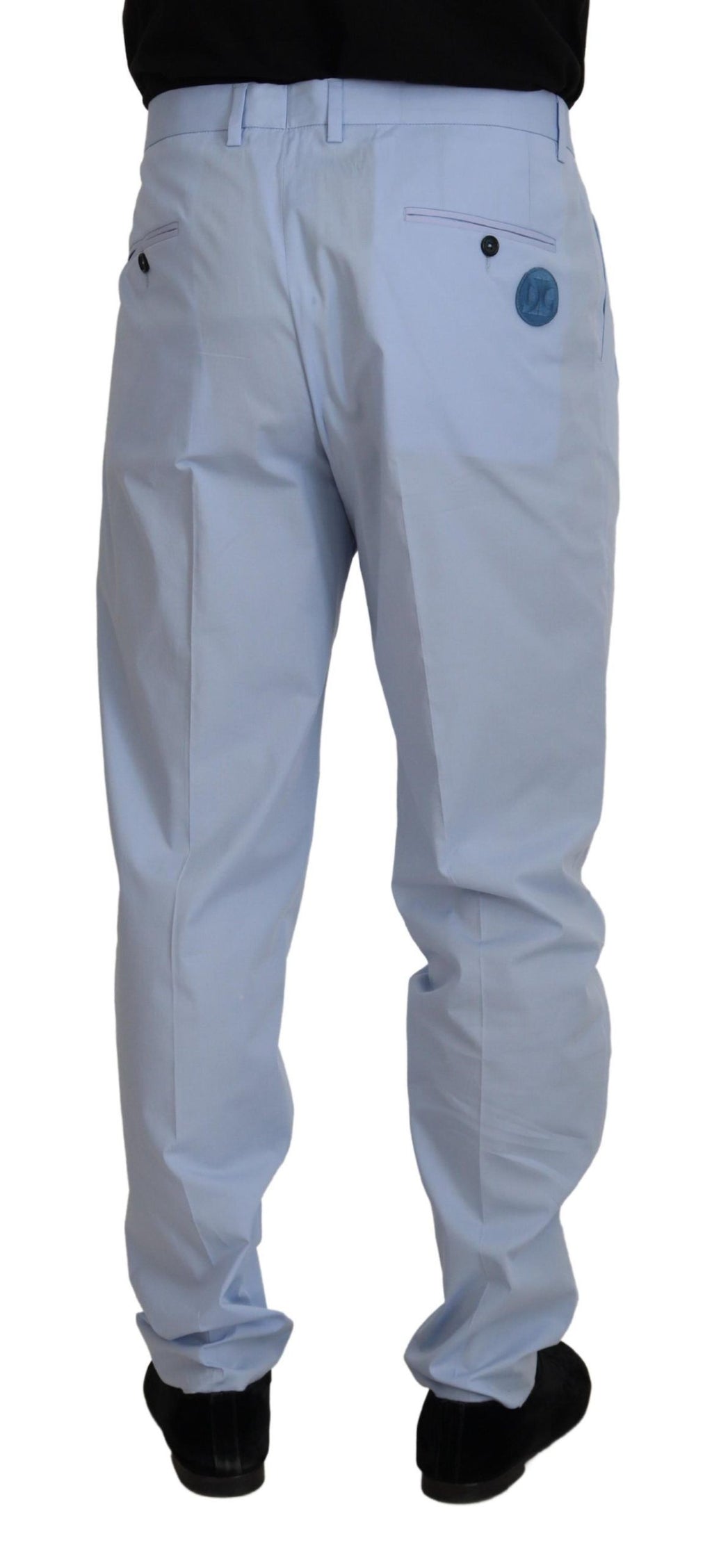 Dolce & Gabbana Blue Cotton Stretch Chinos