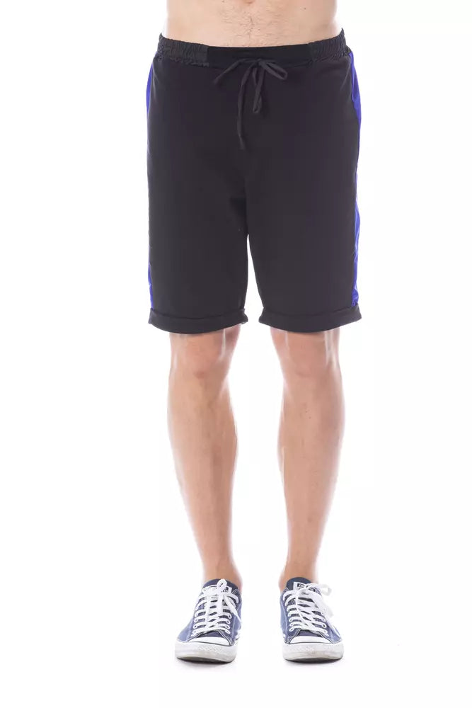 Verri Black Cotton Shorts