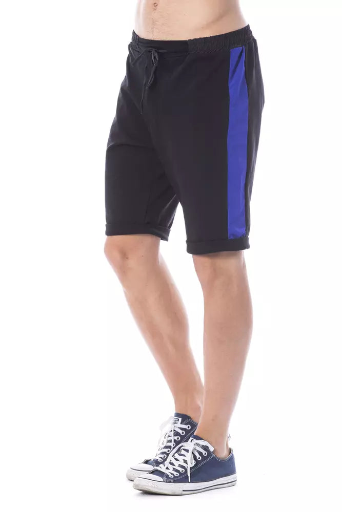 Verri Black Cotton Shorts