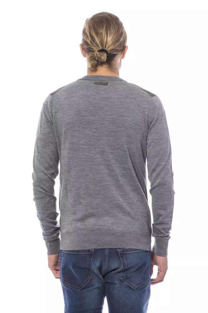 Verri Grey Wool Cardigan