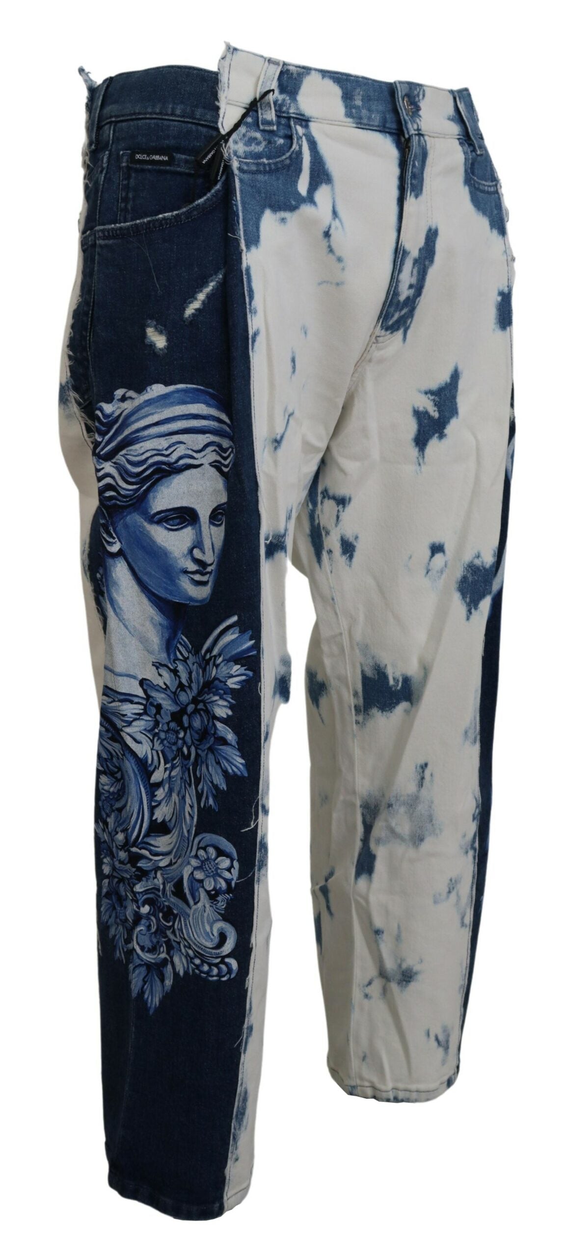 Dolce & Gabbana Blue Caesar Denim Cotton Loose Fit Jeans