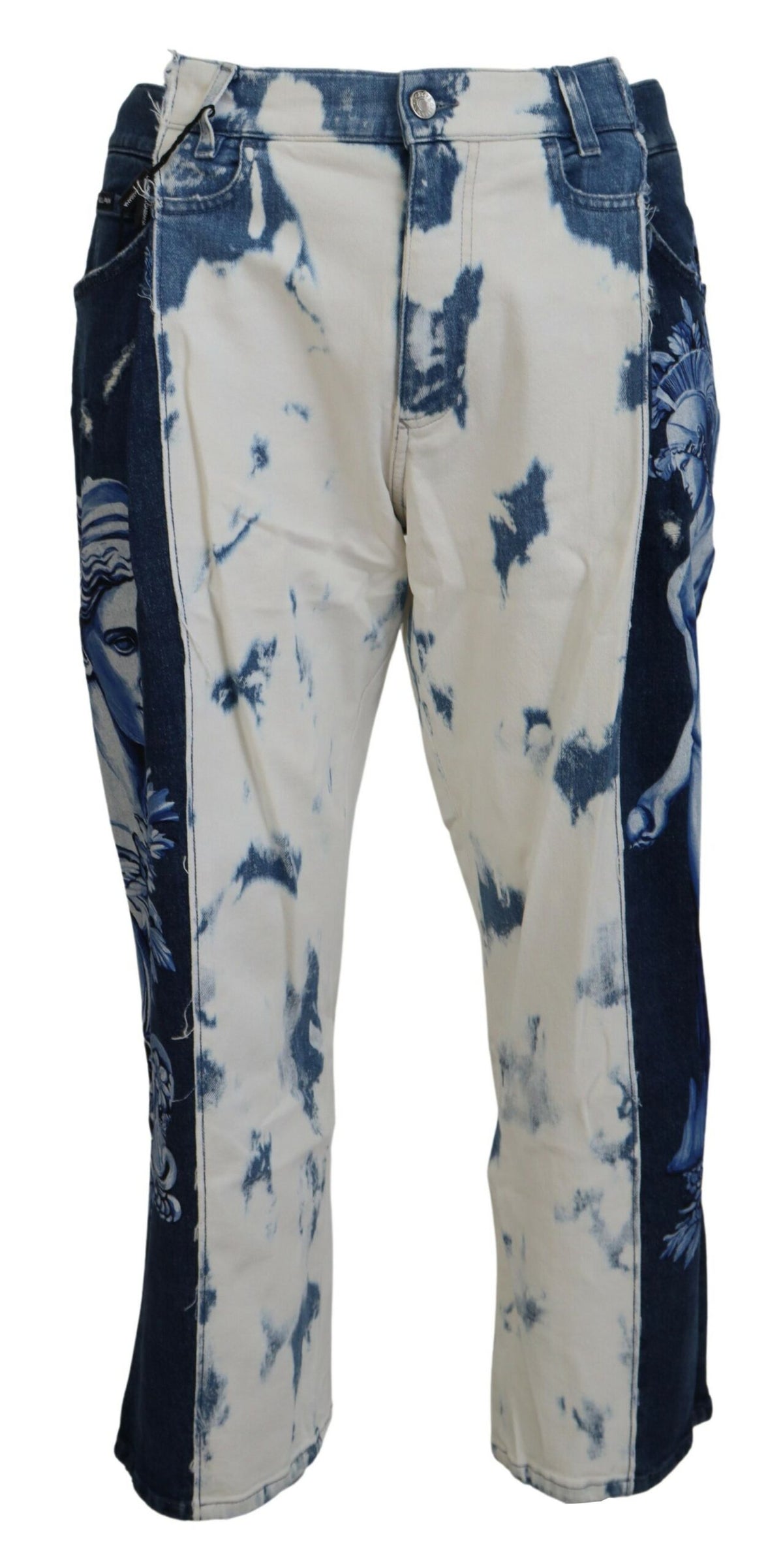 Dolce & Gabbana Blue Caesar Denim Cotton Loose Fit Jeans