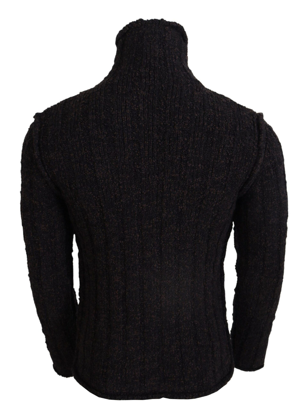Dolce & Gabbana Brown Wool Knit Turtleneck Sweater