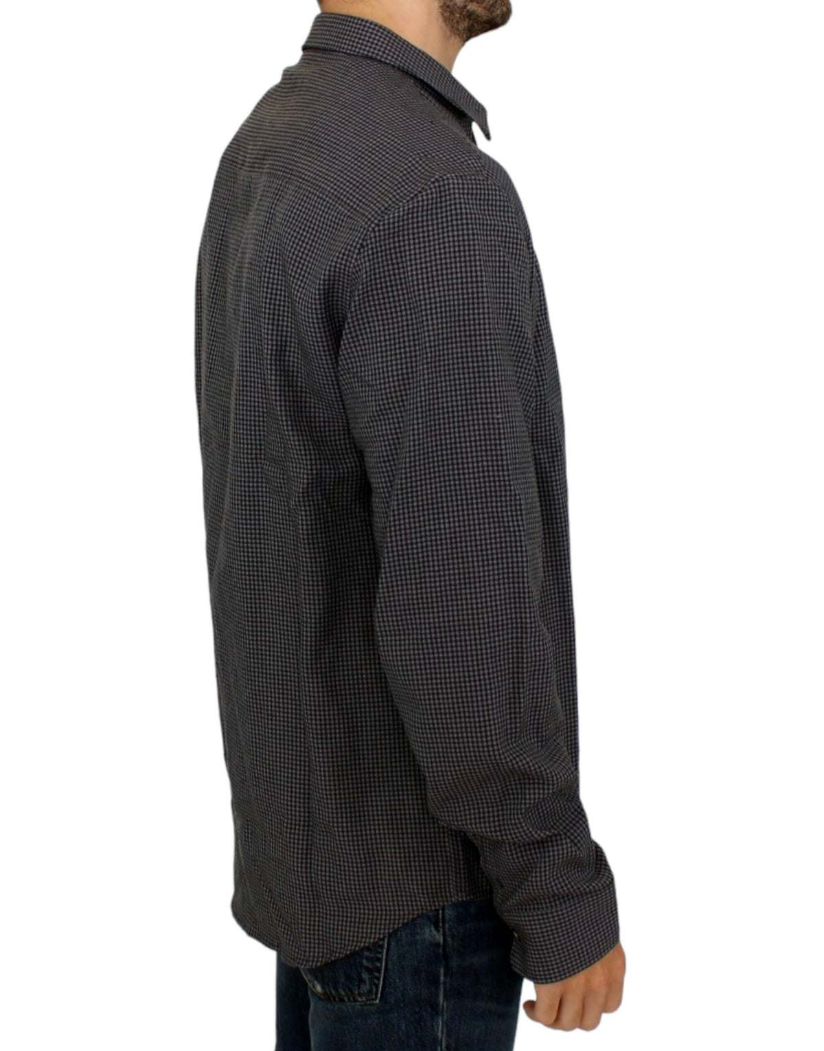 Costume National Grey Linen Casual Shirt
