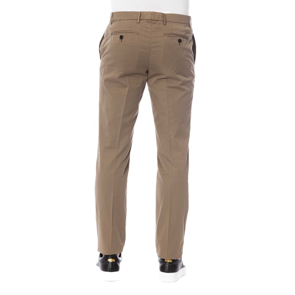 Trussardi Brown Cotton Trousers