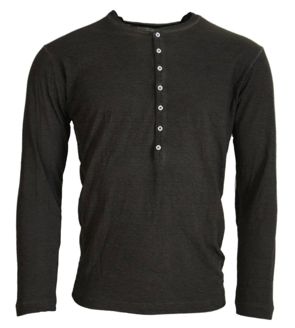 Dsquared2 Grey Cotton Linen Long-Sleeve Sweater