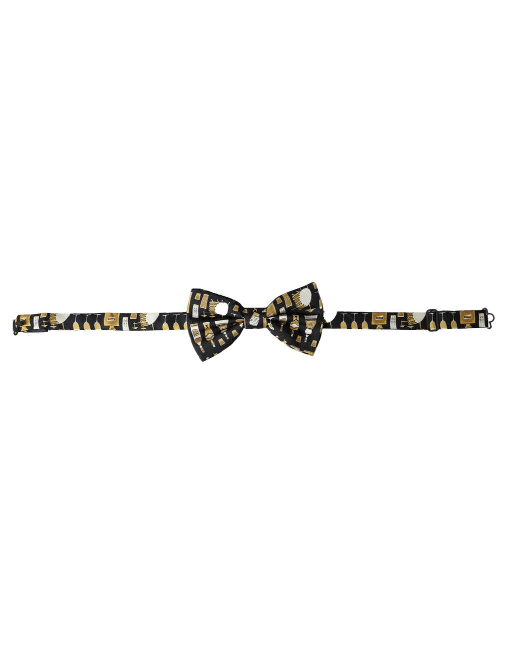 Dolce & Gabbana Black Silk Cocktail Bow Tie