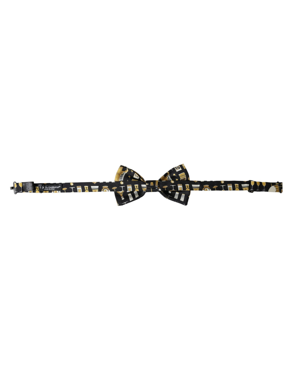 Dolce & Gabbana Black Silk Cocktail Bow Tie