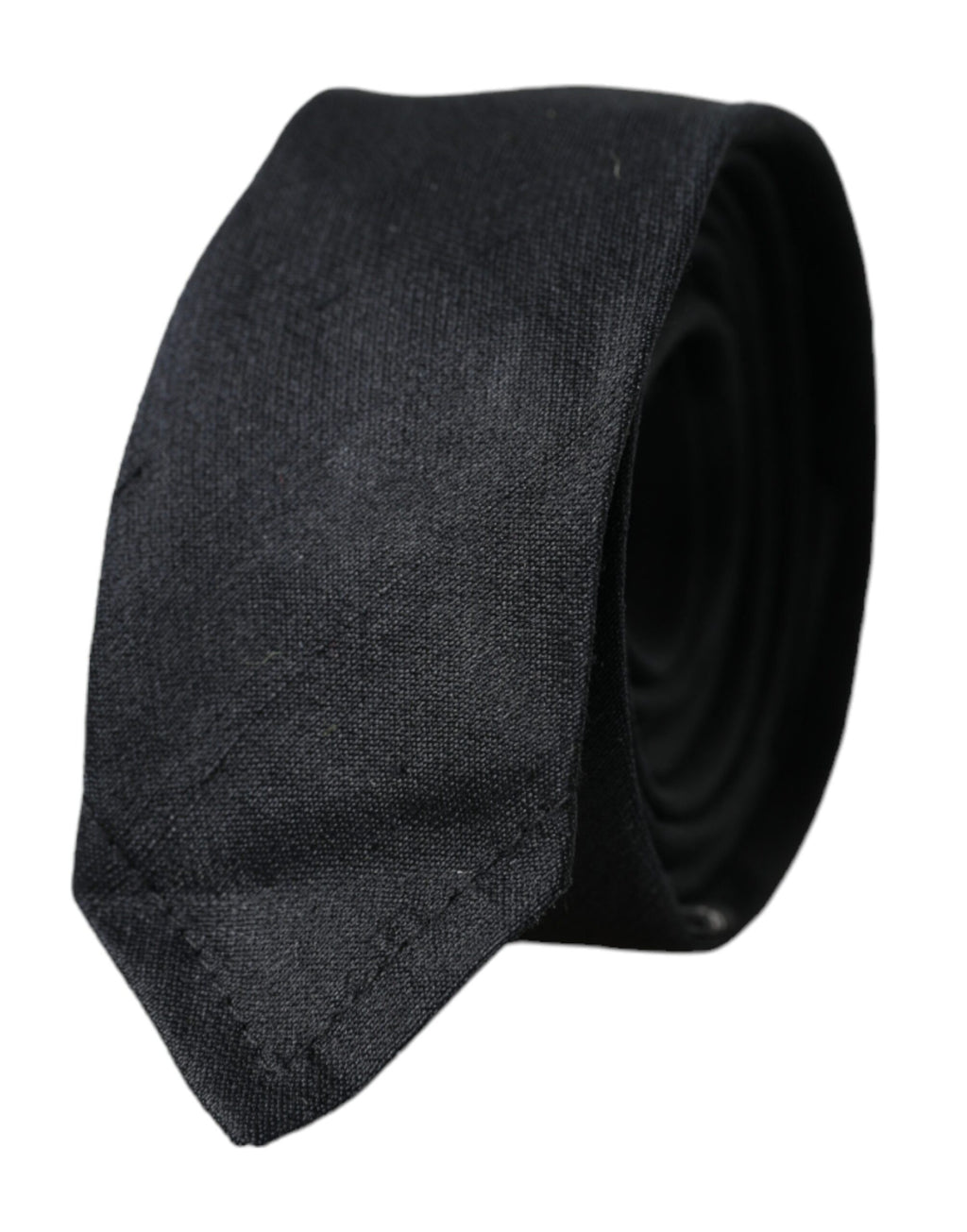 Dolce & Gabbana Black Solid Silk Tie