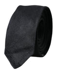 Dolce & Gabbana Black Solid Silk Tie
