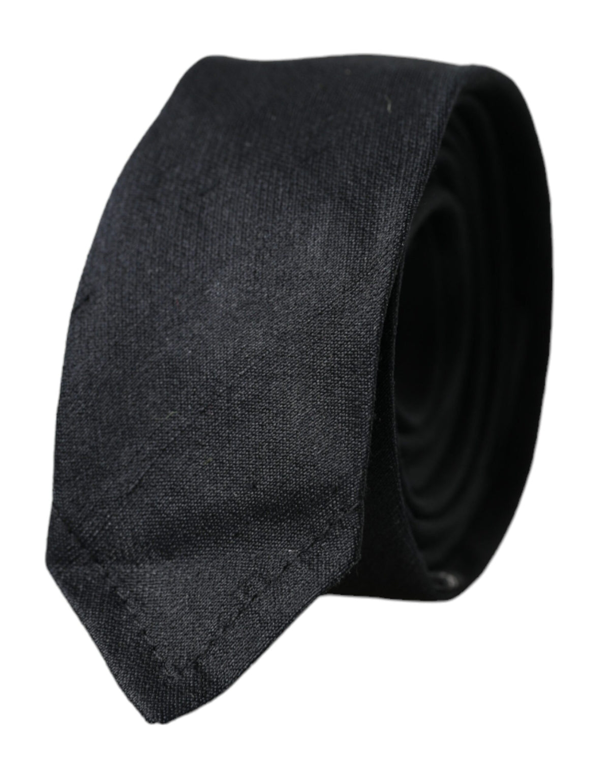 Dolce & Gabbana Black Solid Silk Tie