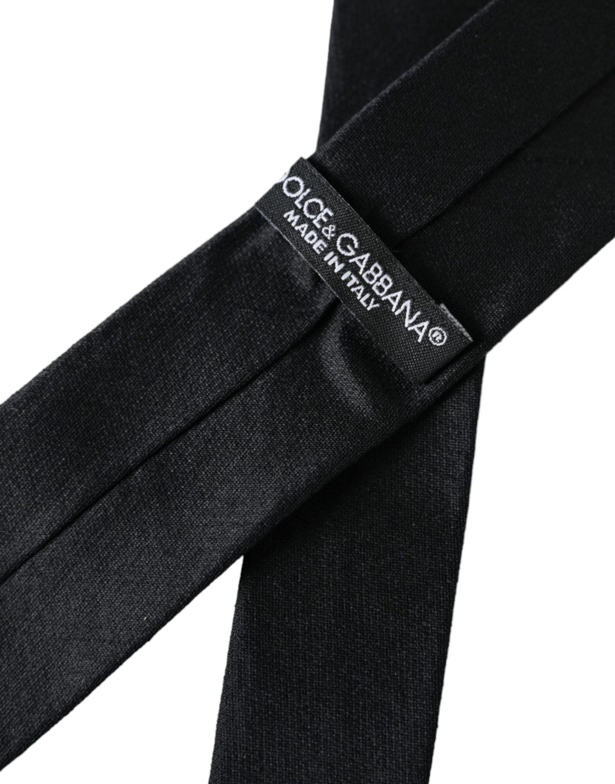 Dolce & Gabbana Black Solid Silk Tie