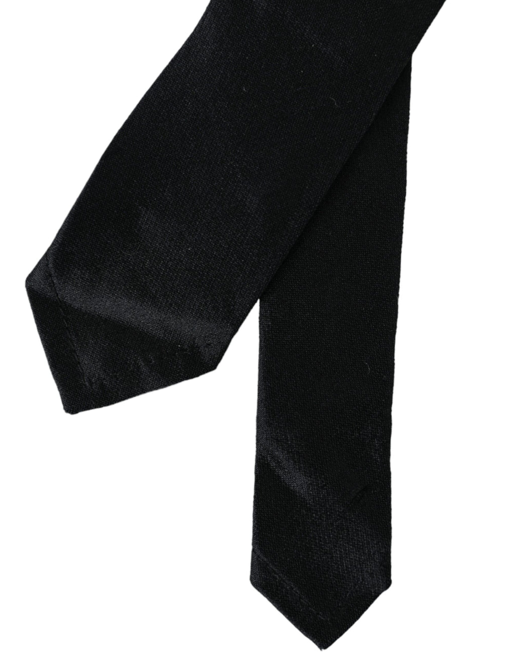 Dolce & Gabbana Black Solid Silk Tie