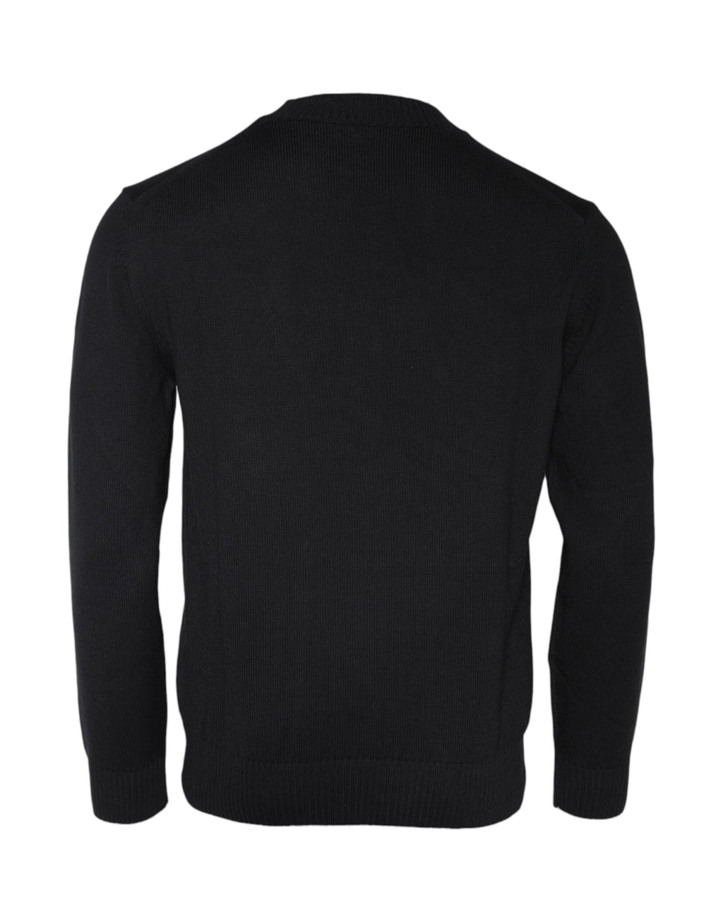 Versace Black Medusa Embroidery Crew Neck Sweater