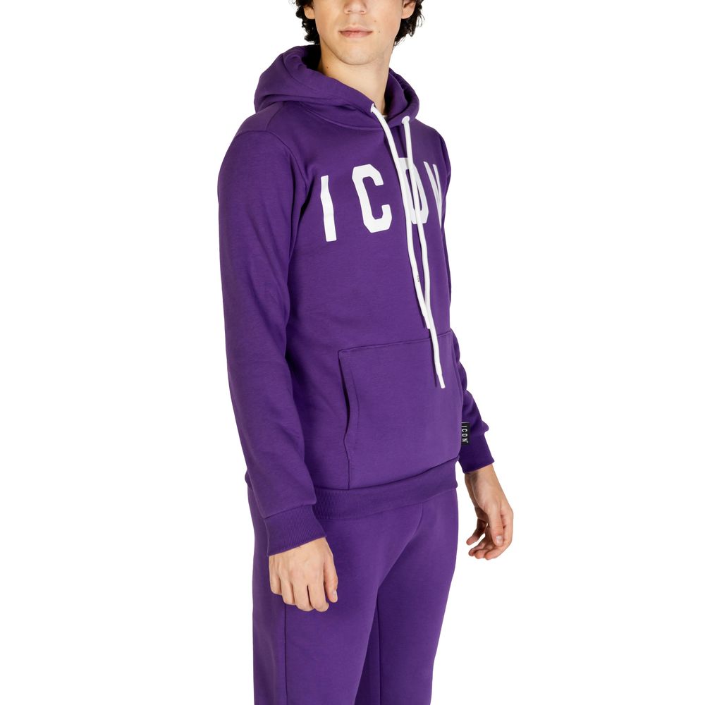 Purple Cotton Hoodie