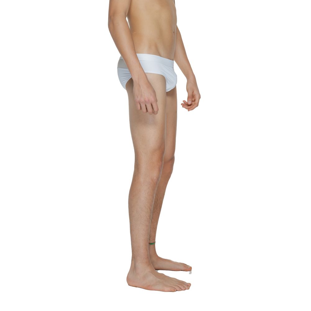 White Polyamide Swim Briefs