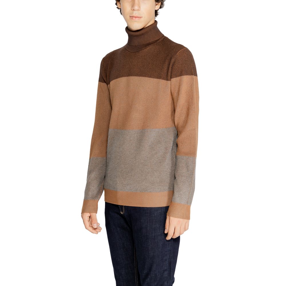 Brown Viscose Turtleneck
