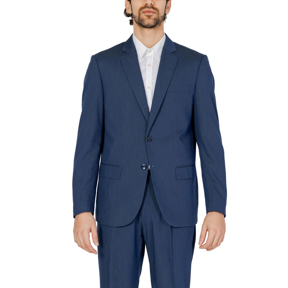 Blue Polyester Blazer