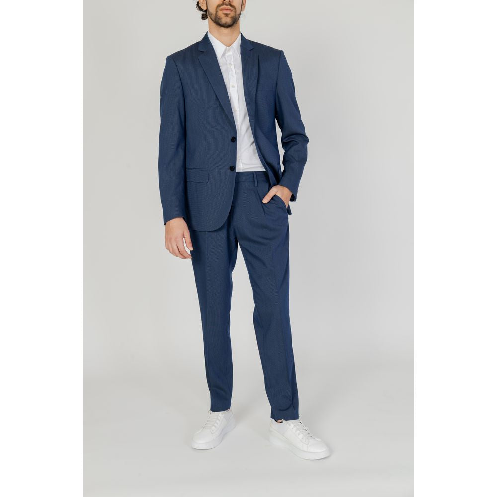 Blue Polyester Blazer