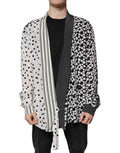 Dolce & Gabbana Black White Polka Dots Silk Casual Shirt