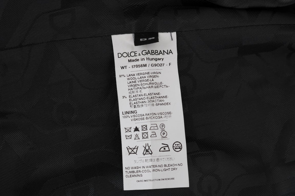 Dolce & Gabbana Grey Wool Stretch Vest