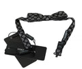Dolce & Gabbana Dark Grey Silk Circles Bow Tie