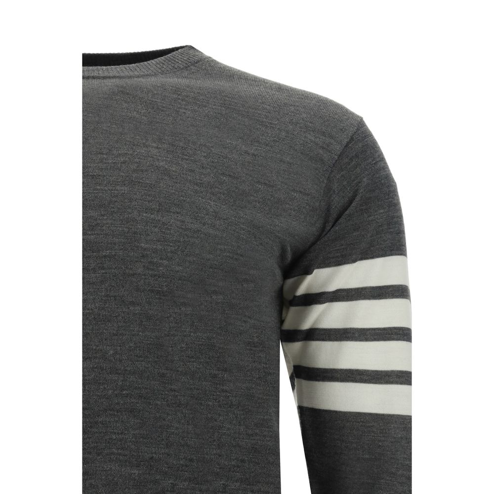 Thom Browne Grey Wool Sweatshirt