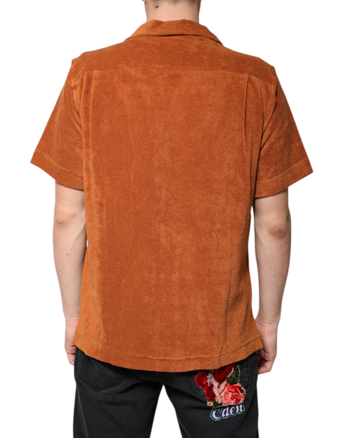 Dolce & Gabbana Hazel Cotton Velvet Button-Down Collared Shirt