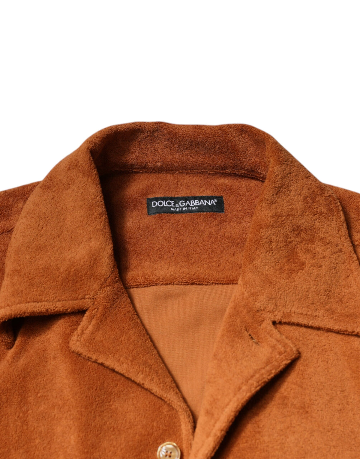 Dolce & Gabbana Hazel Cotton Velvet Button-Down Collared Shirt