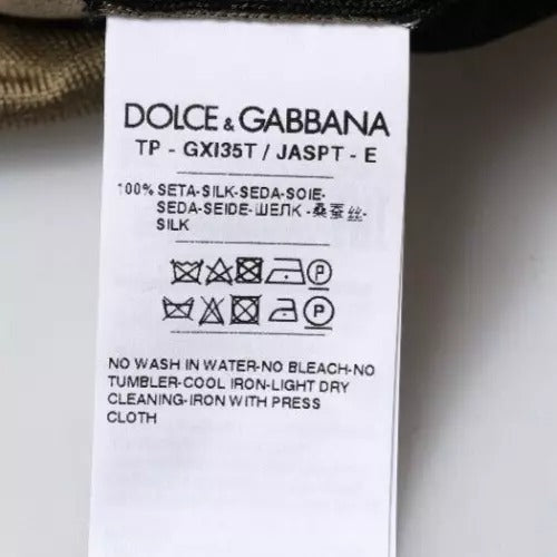 Dolce & Gabbana Multicolor Camouflage Collared Polo Shirt