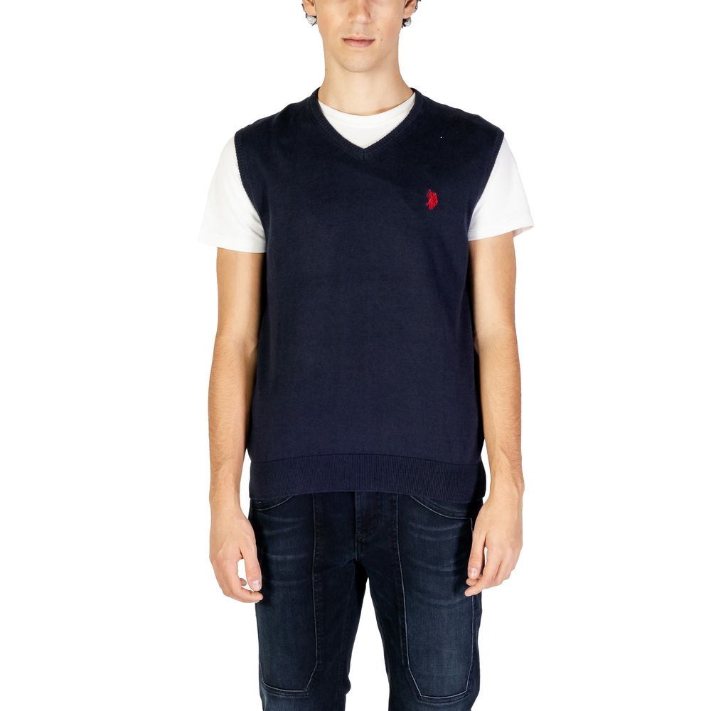 U.S. Polo Assn. Blue Cotton Waistcoat