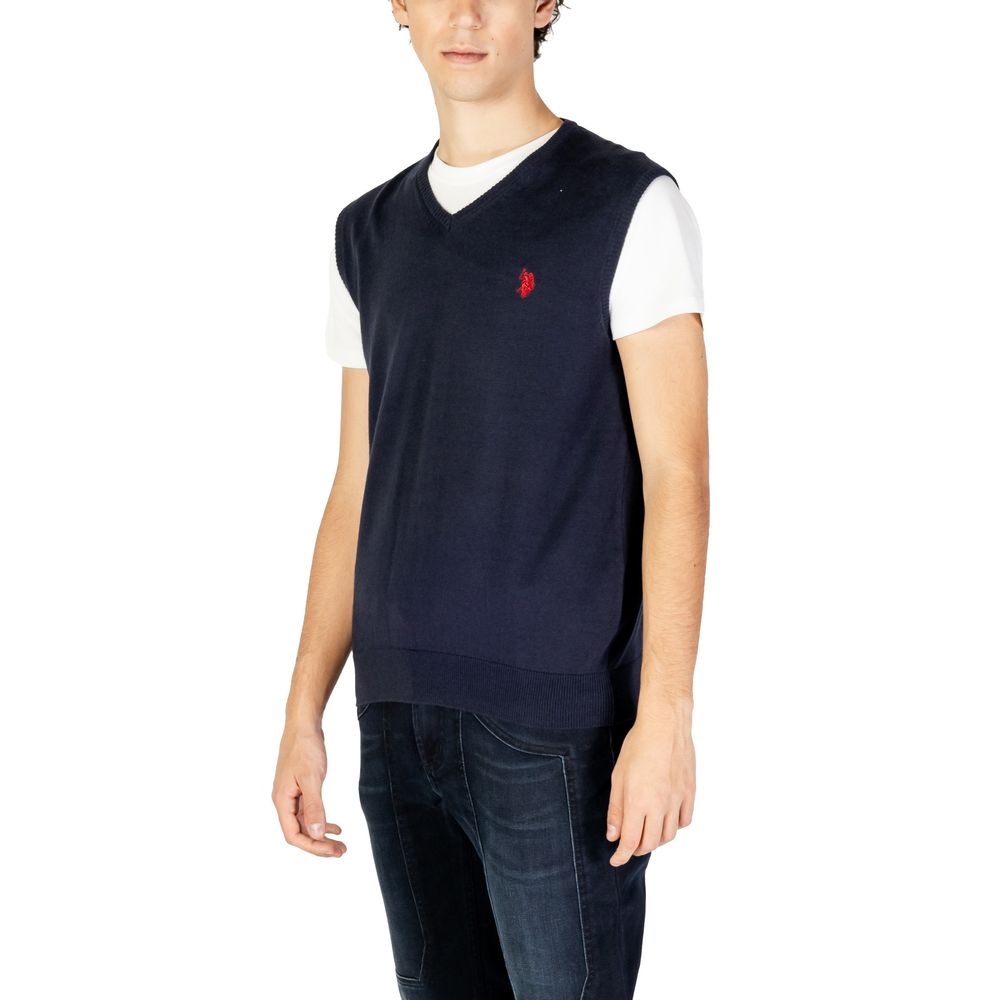 U.S. Polo Assn. Blue Cotton Waistcoat