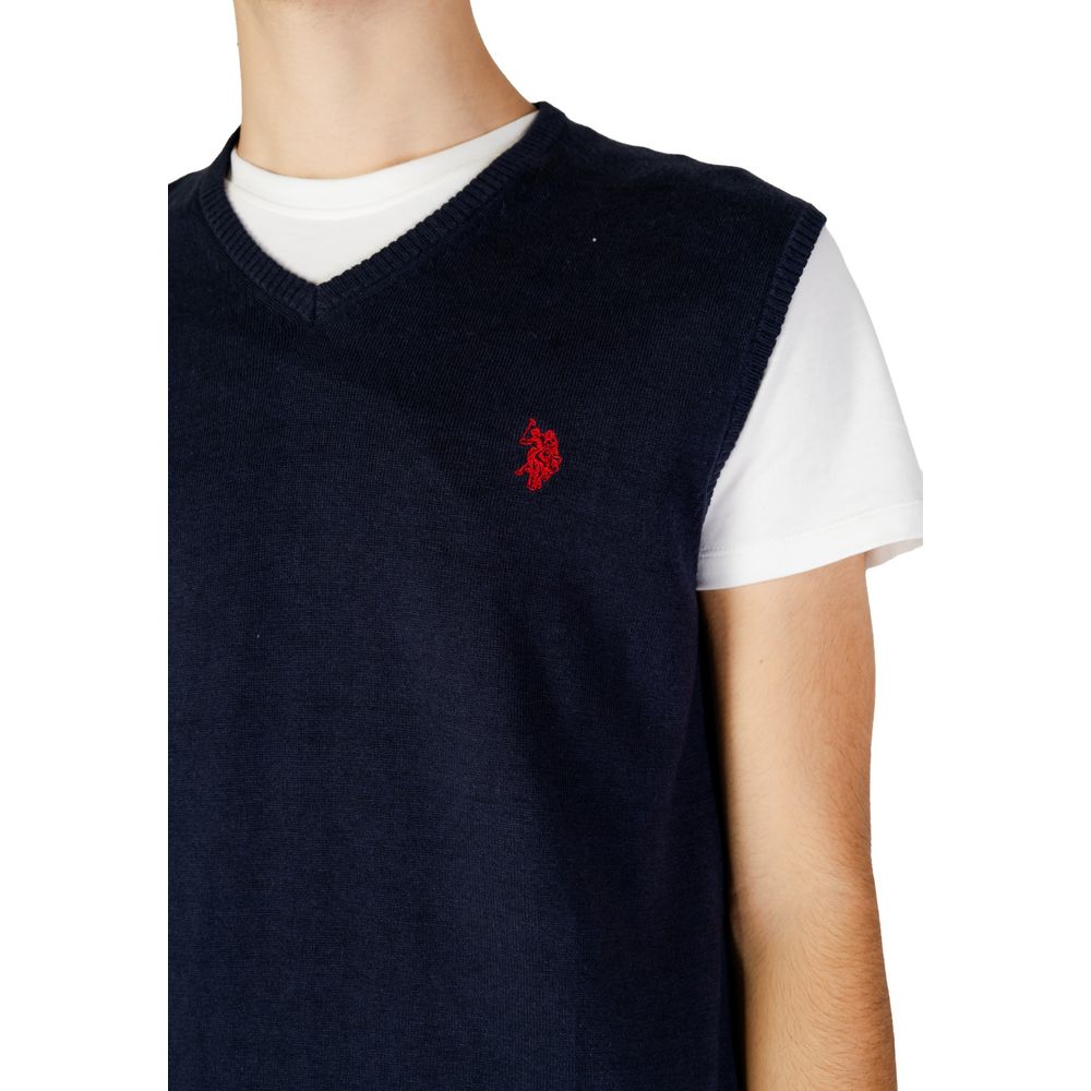 U.S. Polo Assn. Blue Cotton Waistcoat