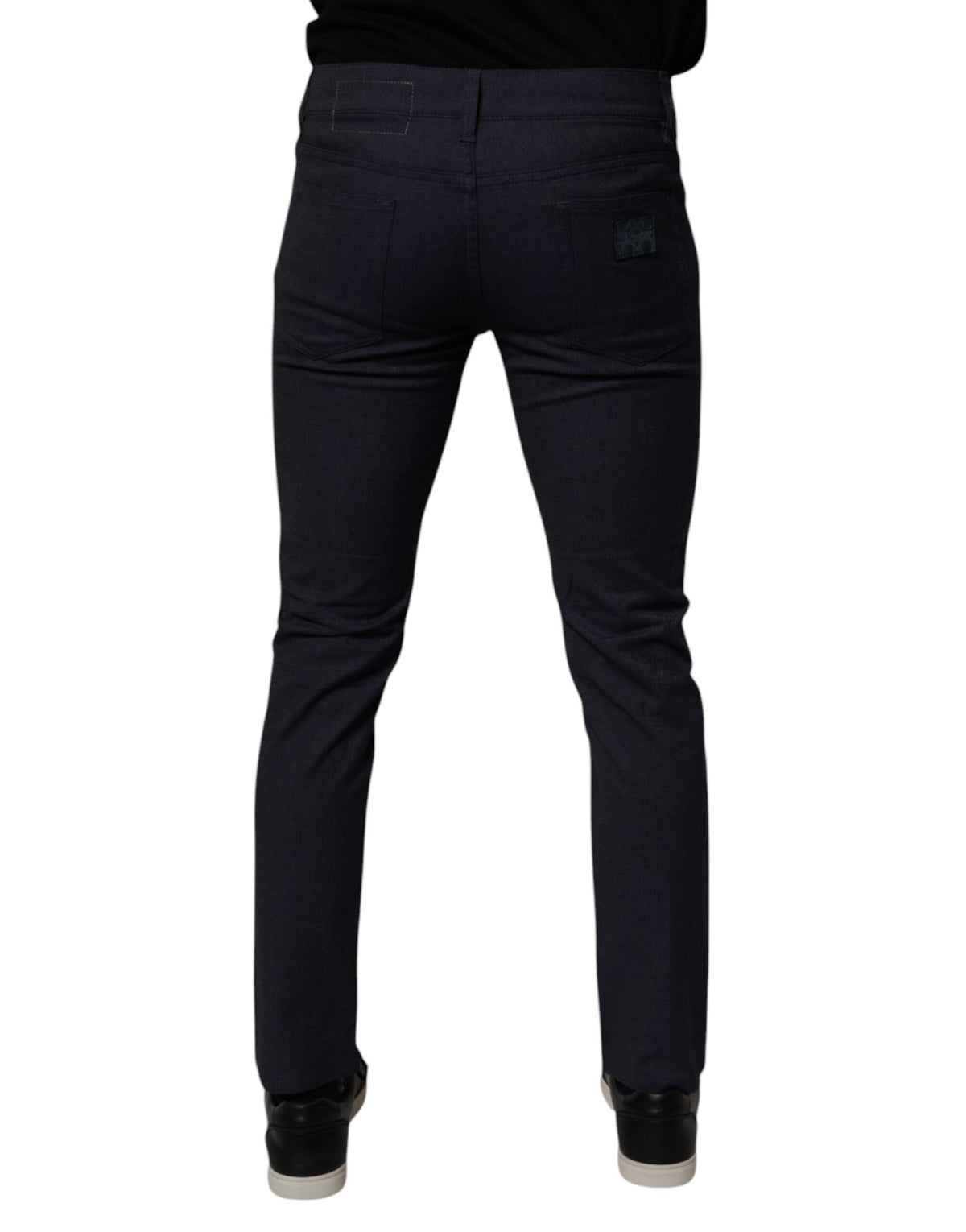 Dolce & Gabbana Dark Blue Cotton Stretch Skinny Jeans