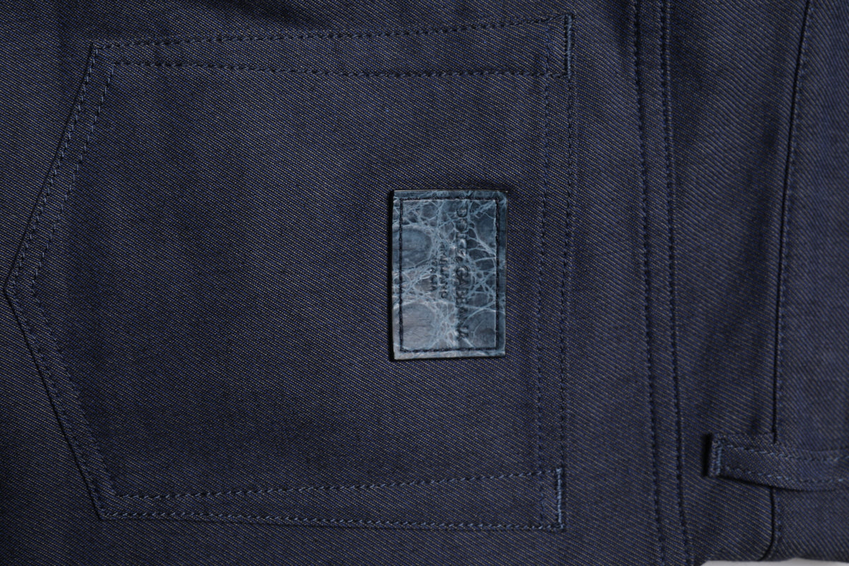 Dolce & Gabbana Dark Blue Cotton Stretch Skinny Jeans